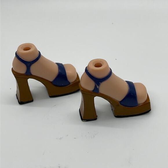 Bratz Footwear Meygan Campfire Navy Blue Platform Sandals - Picture 3 of 4